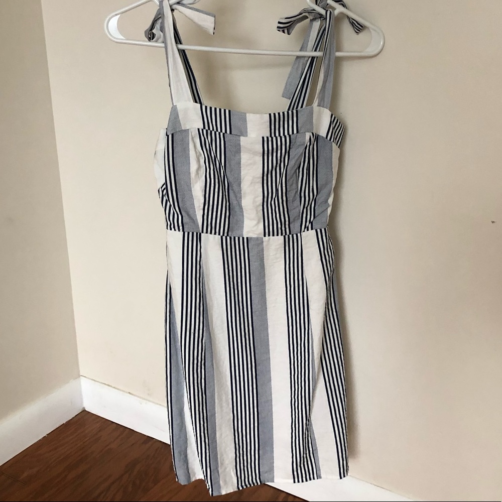 Blue & White Striped Dress